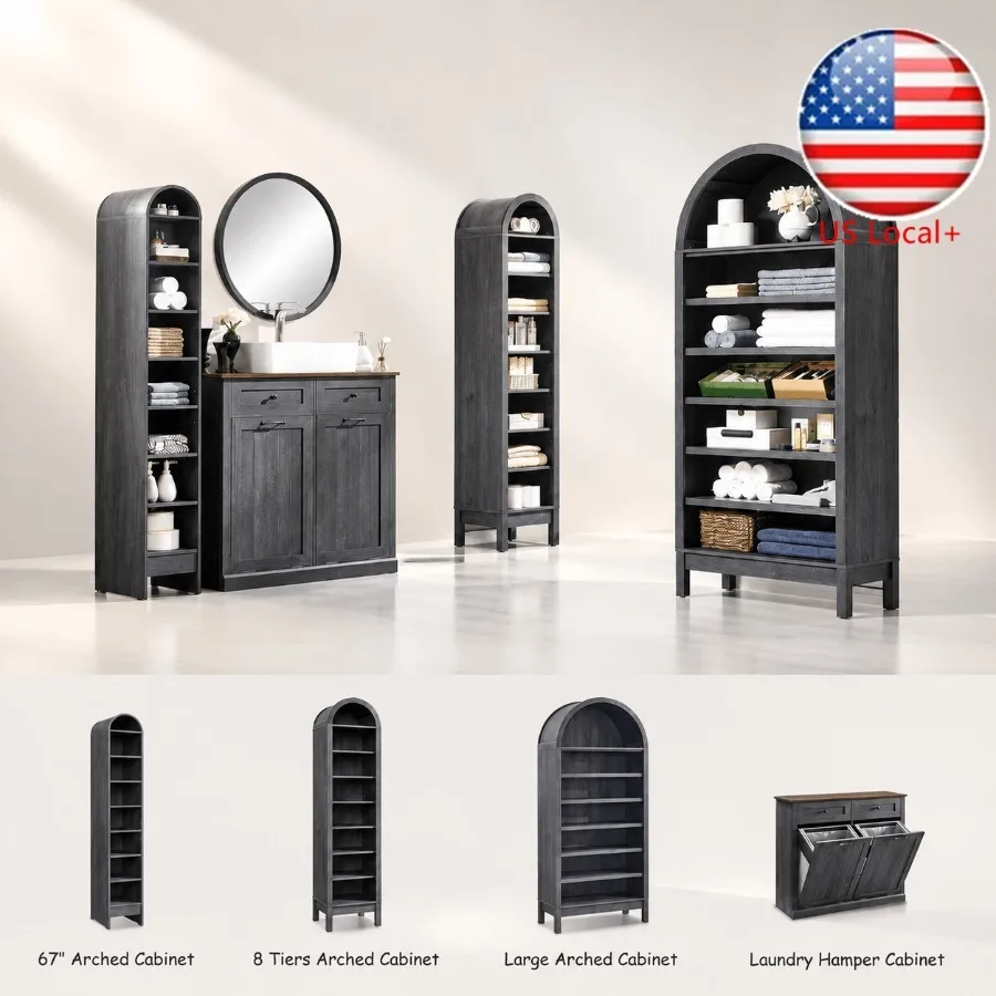 Storage - Armário de armazenamento para banheiro, com