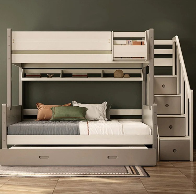 Bunk Bed With Stairs And Slide - Cama Infantil com Escorregador, Beliche de