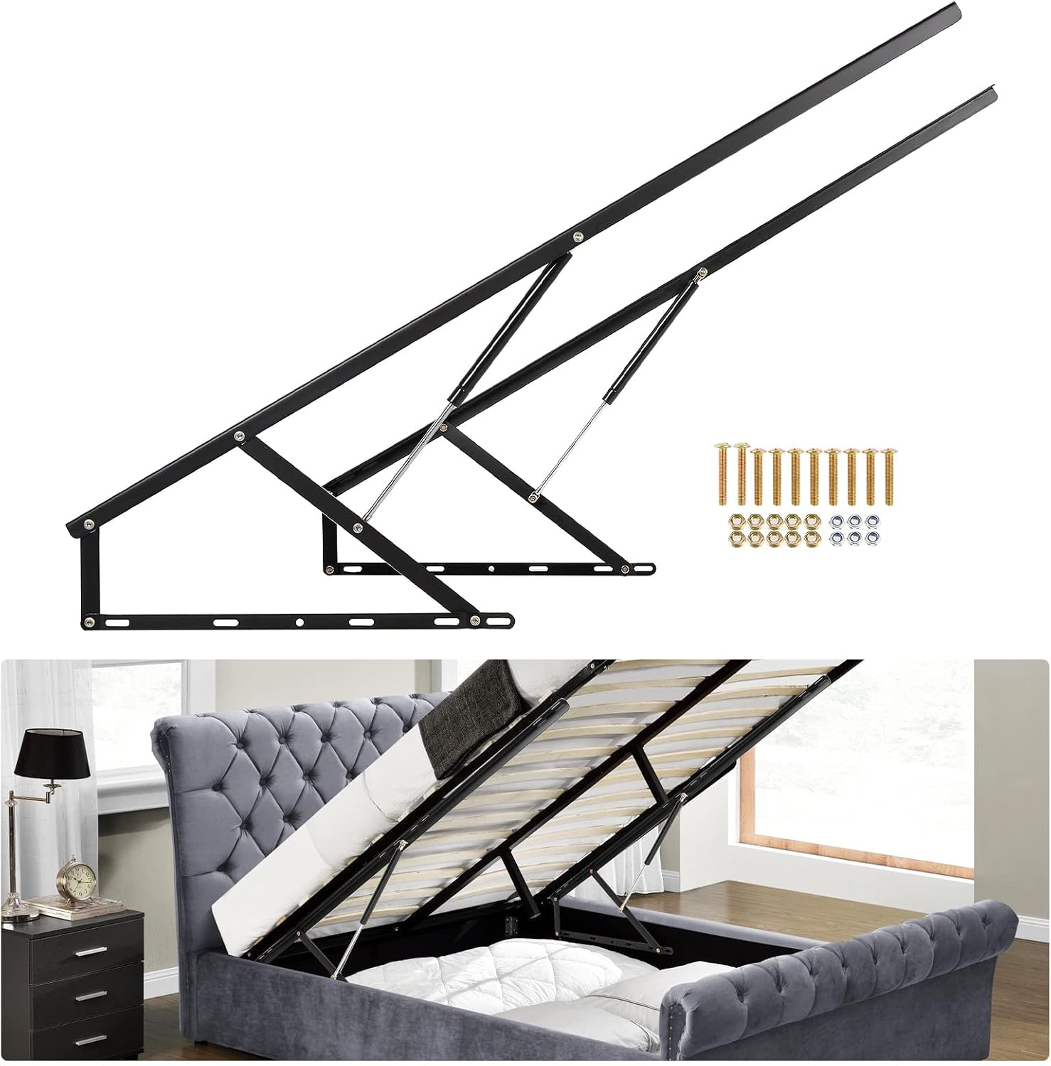 Gas Lift Storage Bed Hydraulic - Mecanismo de elevação de cama de