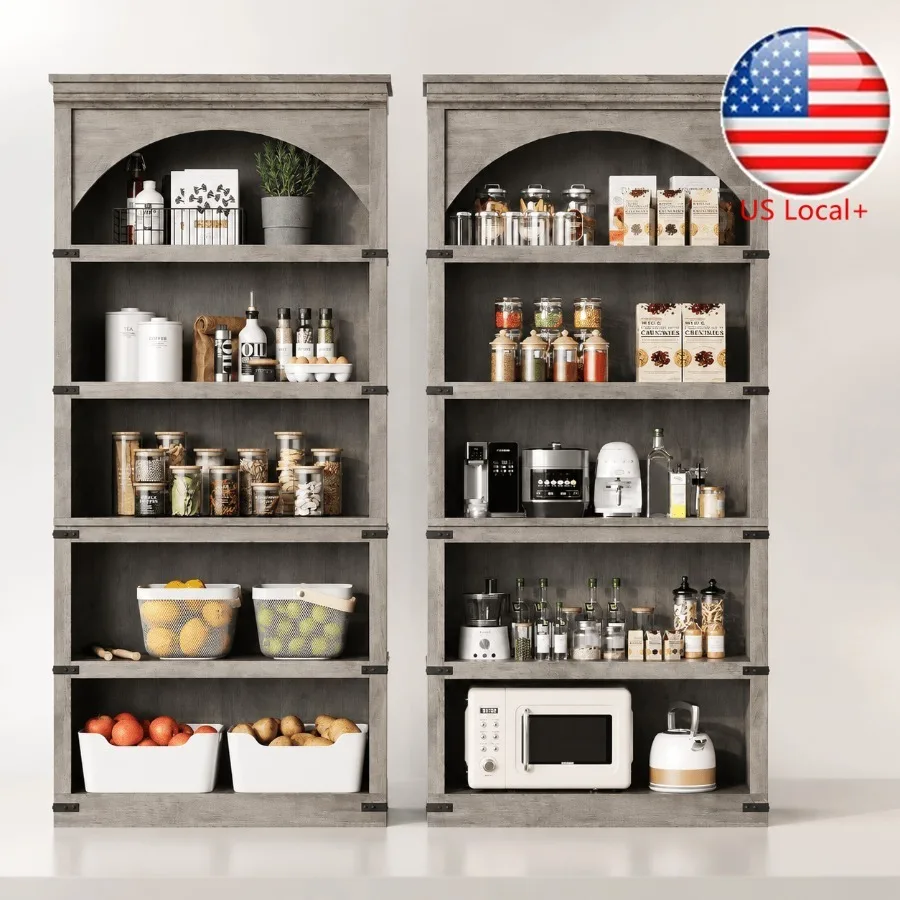Storage - Estante de Livros Arqueada Estilo Fazenda