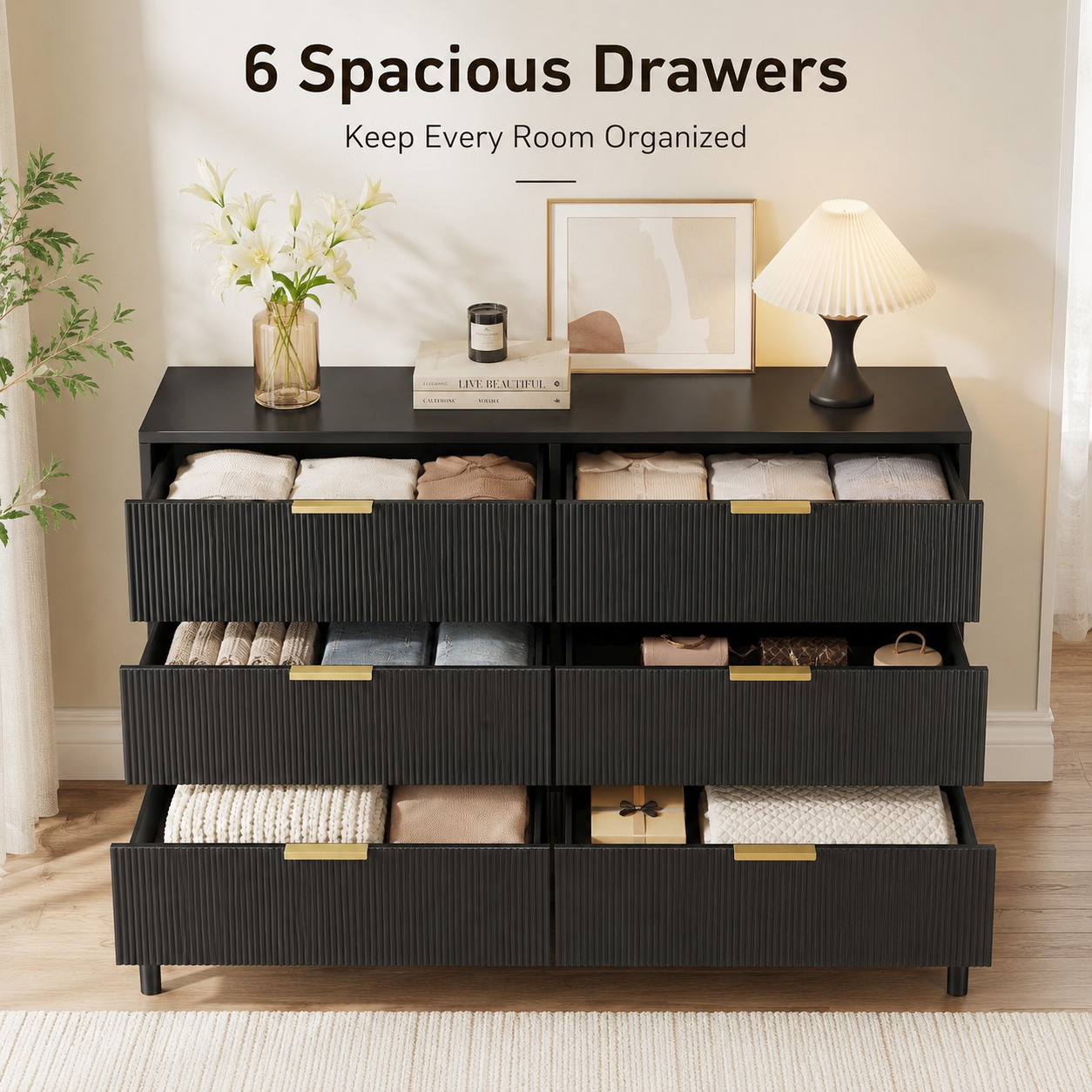 Cômoda com 6 Gavetas e Pernas  - Bedroom Furniture avaliação e preço