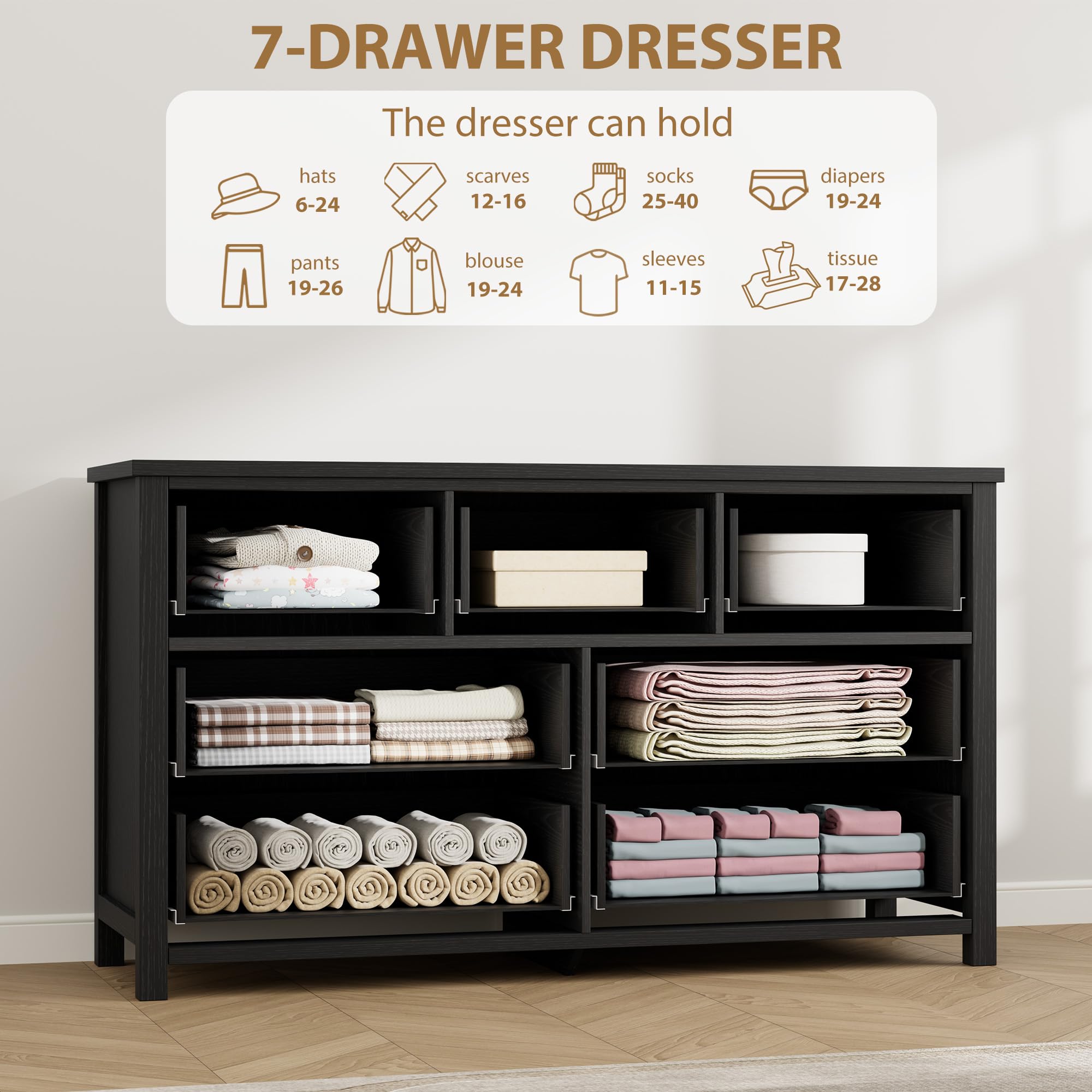 Cômoda com 7 gavetas para quar - Bedroom Furniture avaliação e preço