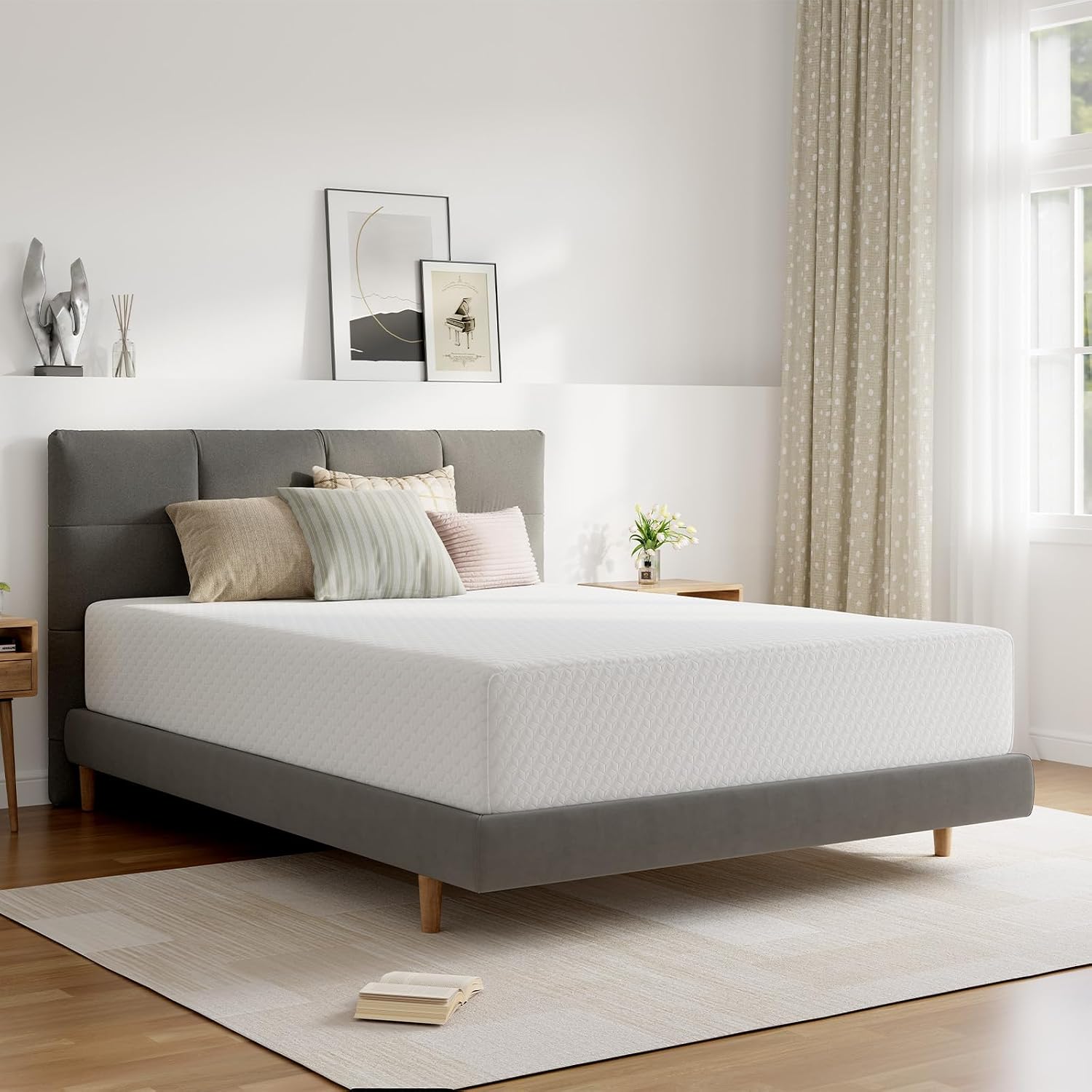 Colchão de espuma viscoelástic - Memory Foam Mattress In A Box Queen avaliação e preço