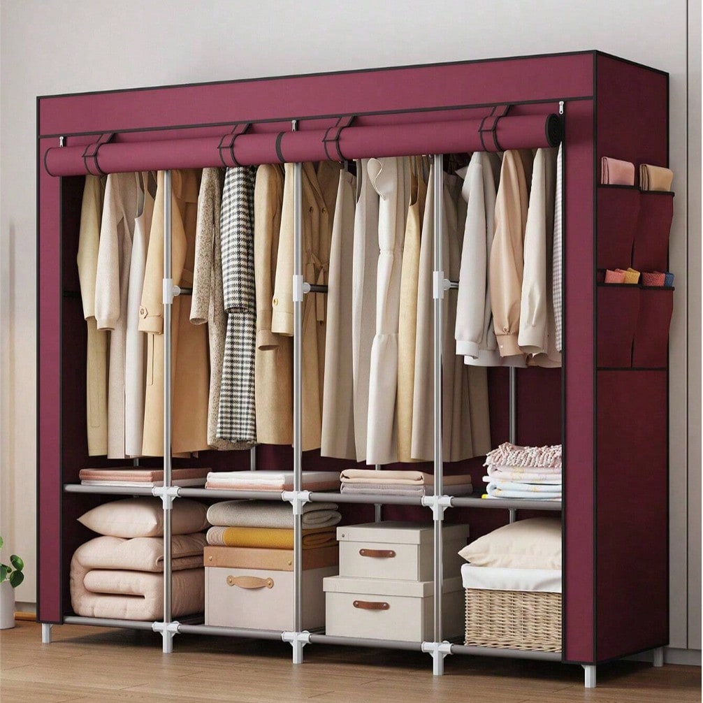 Grande Guarda-Roupa Portátil M - Wardrobe Closet Portable Fabric Cover avaliação e preço