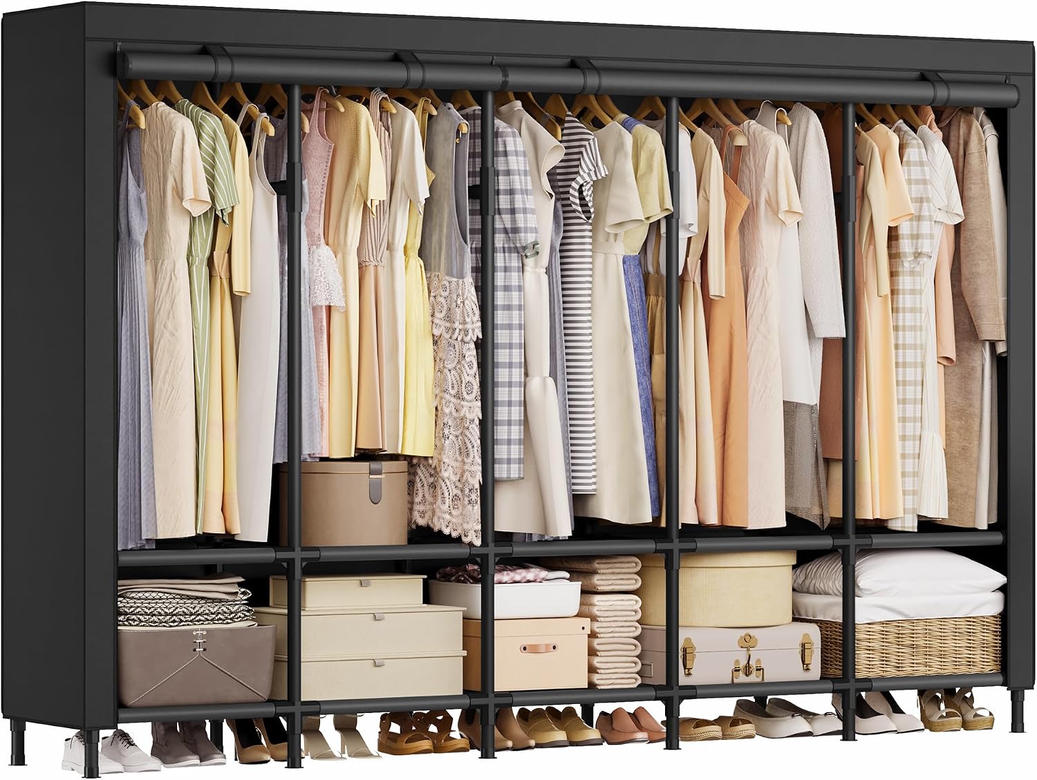 Guarda-Roupa Portátil de 83,5  - Wardrobe Closet Portable Fabric Cover avaliação e preço